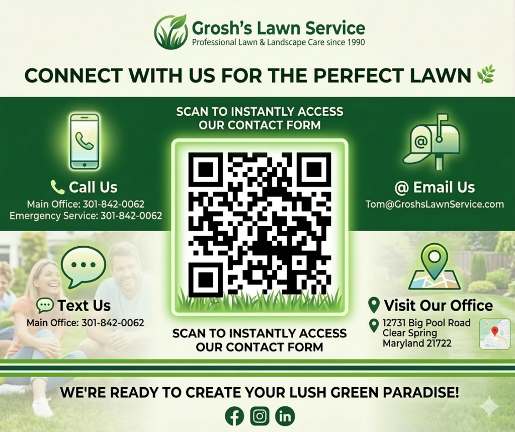 Your property is one of your biggest investments. Don't leave its health to chance. With the right Lawn Care Treatments Clear Spring MD and a commitment to professional weed control, you can have the lawn you’ve always dreamed of. Contact Karen and Tom Grosh today at https://www.groshslawnservice.com/contact-us/ to schedule your lawn care treatment program. 📞