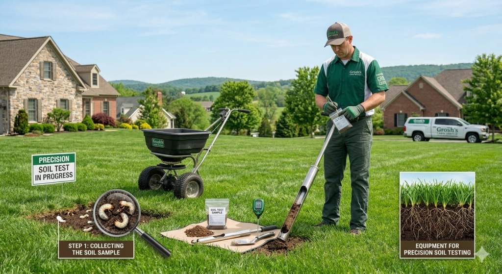 2. Soil Analysis
A healthy lawn starts with healthy soil. Our team takes samples and tests for nutrient levels, pH, and organic matter, so your Professional Lawn Care Treatments are perfectly tailored.